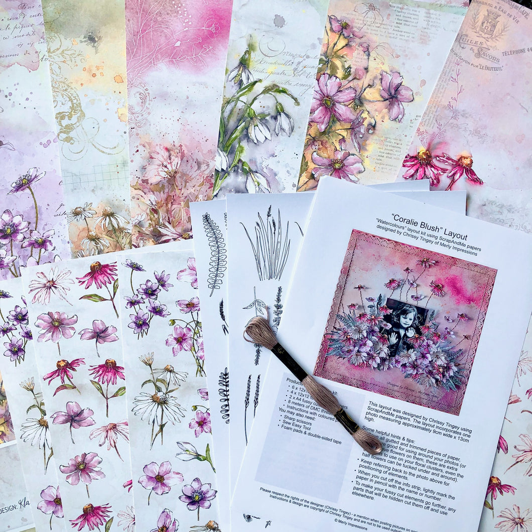 Watercolours - Layout Kit