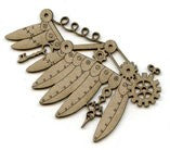 Chipboard Shape - Steampunk Wing left