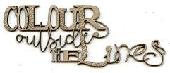 Chipboard Wordlet - Colour outside the lines