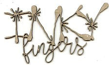 Chipboard Wordlet - Inky fingers