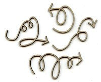 Chipboard Shape - Curly Arrows MINI