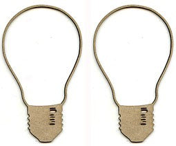 Chipboard Shape - Light Bulb Frames