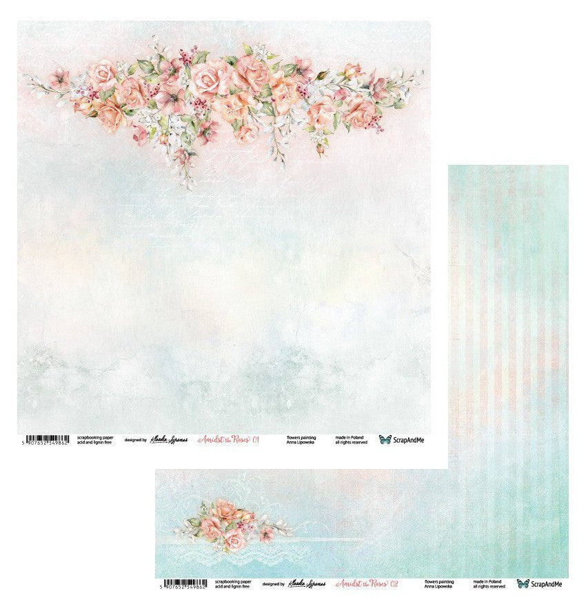 Paper 01-02 - Amidst the Roses Collection