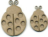 Chipboard Shape - Ladybirds