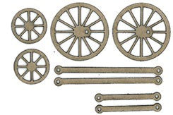 Chipboard Shape - Wheels & Rods