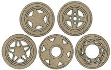 Chipboard Shape - Wheel Rims