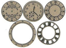 Chipboard Shape - Timepieces, Antique