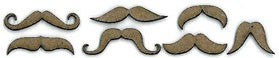 Chipboard Shape - Mini Moustaches 