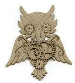Chipboard Shape - Steampunk Owl 