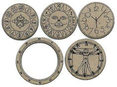 Chipboard Shape - Timepieces, Decorative 