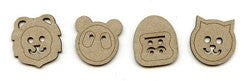 Chipboard Shape - Animal Faces