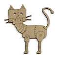 Chipboard Shape - Robot Cat
