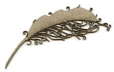 Chipboard Shape - Journal feather
