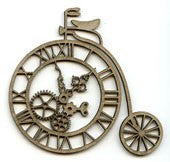 Chipboard Shape - Steampunk Penny Farthing