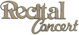 Chipboard Wordlet - Recital Concert