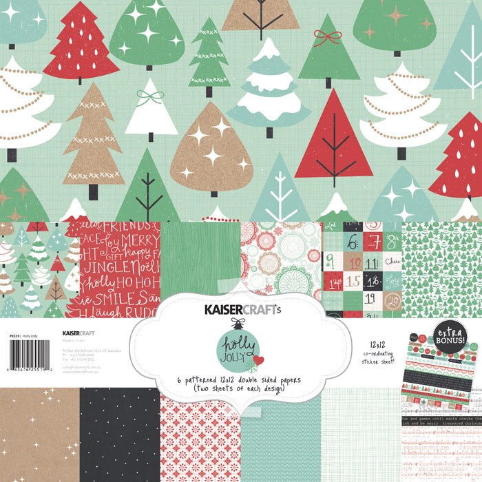 Paper Pack - Holly Jolly Collection