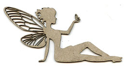 Chipboard Shape - Resting Fairy
