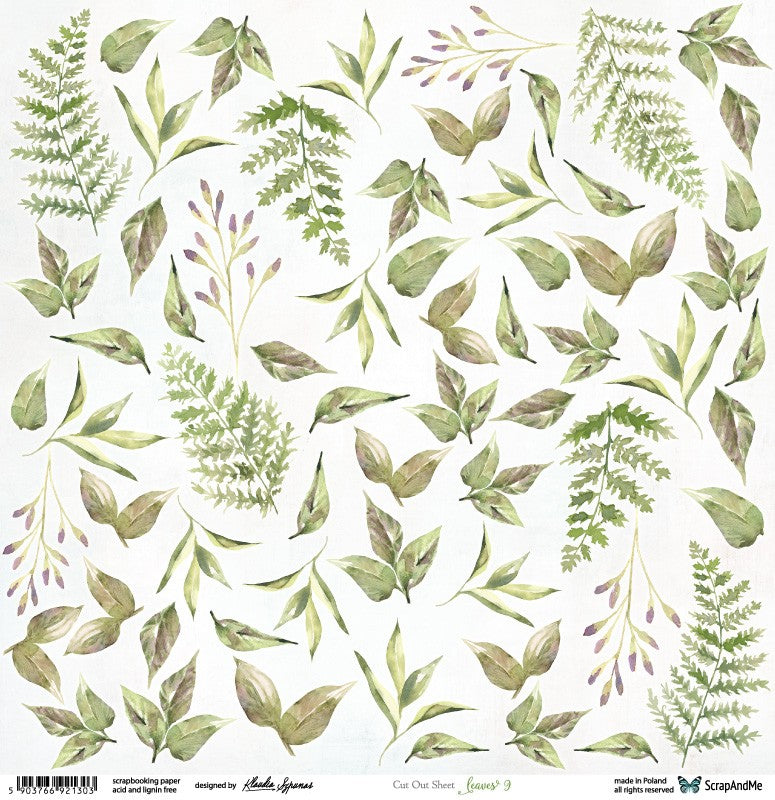 Cut-out sheet - Leaves 9