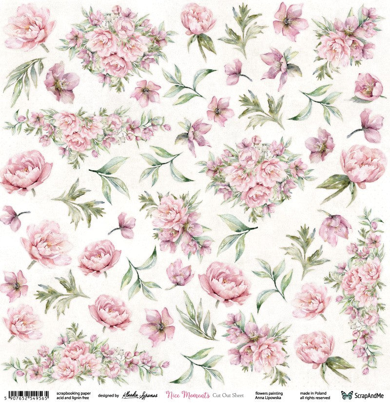 Cut-out sheet - Nice Moments Flowers