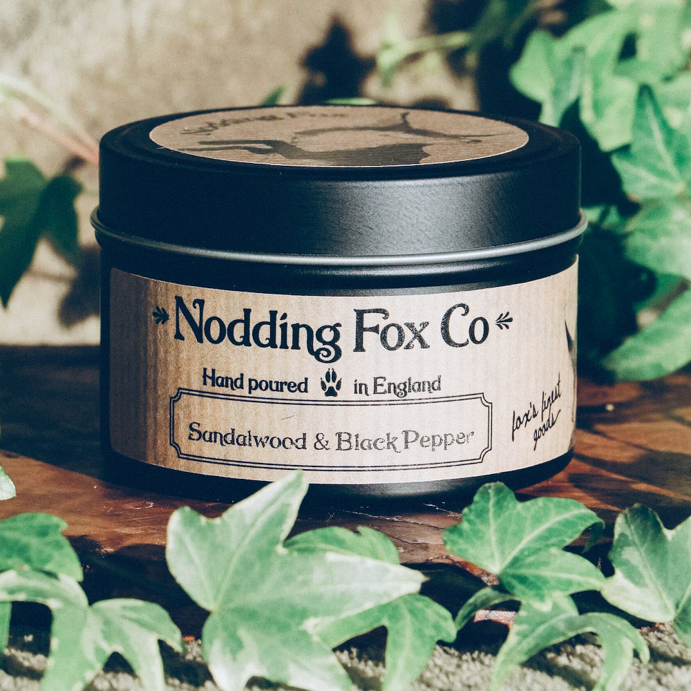 Sandalwood & Black Pepper scented Candle (150g)